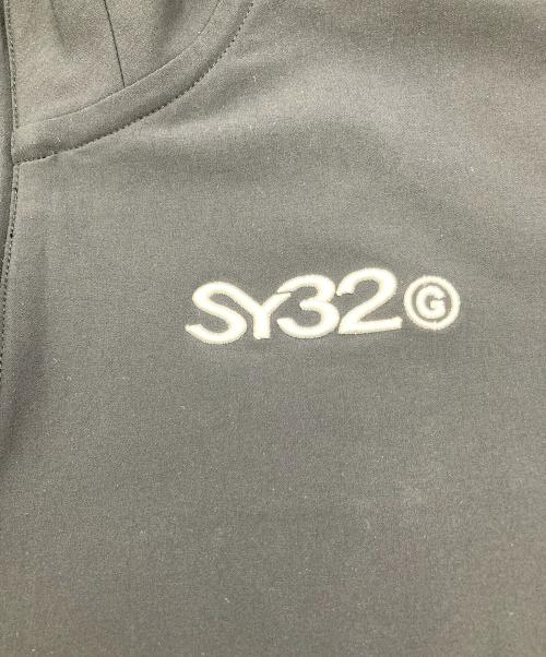 sy32 by sweet years（エスワイサーティトゥバイスィートイヤーズ）sy32 by sweet years (エスワイサーティトゥバイスィートイヤーズ) ゴルフウェア(トップス) ブラック サイズ:Mの古着・服飾アイテム