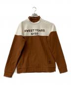 sy32 by sweet yearsエスワイサーティトゥバイスィートイヤーズ）の古着「ゴルフウェア(トップス)」｜ブラウン×ベージュ