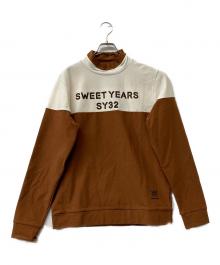 sy32 by sweet years（エスワイサーティトゥバイスィートイヤーズ）の古着「ゴルフウェア(トップス)」｜ブラウン×ベージュ