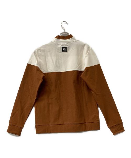 sy32 by sweet years（エスワイサーティトゥバイスィートイヤーズ）sy32 by sweet years (エスワイサーティトゥバイスィートイヤーズ) ゴルフウェア(トップス) ブラウン×ベージュ サイズ:Lの古着・服飾アイテム