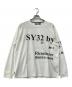 sy32 by sweet years（エスワイサーティトゥバイスィートイヤーズ）の古着「長袖Tシャツ　」｜ホワイト×ブラック
