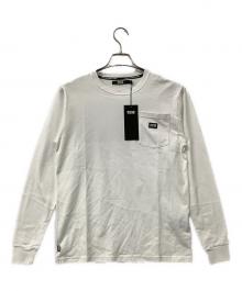 sy32 by sweet years（エスワイサーティトゥバイスィートイヤーズ）の古着「長袖Tシャツ」｜ホワイト×ブラック