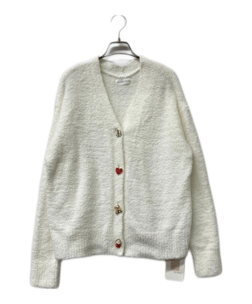 SNIDEL HOME（スナイデルホーム）SNIDEL HOME (スナイデルホーム) 厚手カーディガン ホワイト サイズ:Ｆの古着・服飾アイテム