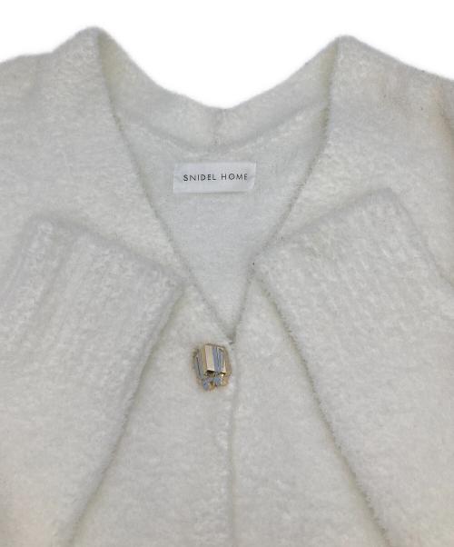 SNIDEL HOME（スナイデルホーム）SNIDEL HOME (スナイデルホーム) 厚手カーディガン ホワイト サイズ:Ｆの古着・服飾アイテム