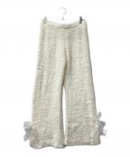 SNIDEL HOMEスナイデルホーム）の古着「ニットリボンパンツ」｜ホワイト
