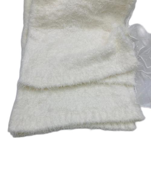 SNIDEL HOME（スナイデルホーム）SNIDEL HOME (スナイデルホーム) ニットリボンパンツ ホワイト サイズ:ONEの古着・服飾アイテム