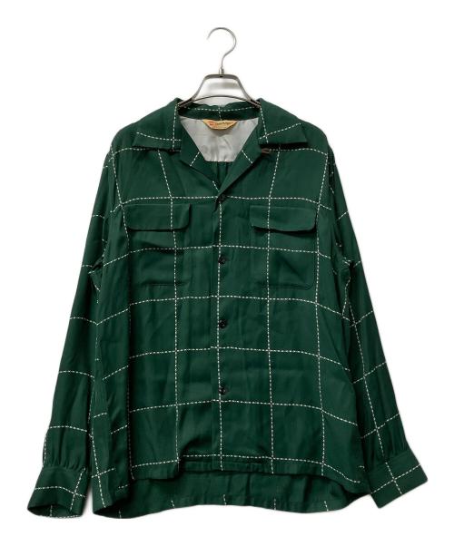 THE GROOVIN HIGH（ザ グルービン ハイ）THE GROOVIN HIGH (ザ グルービン ハイ) 長袖シャツ グリーン サイズ:Mの古着・服飾アイテム