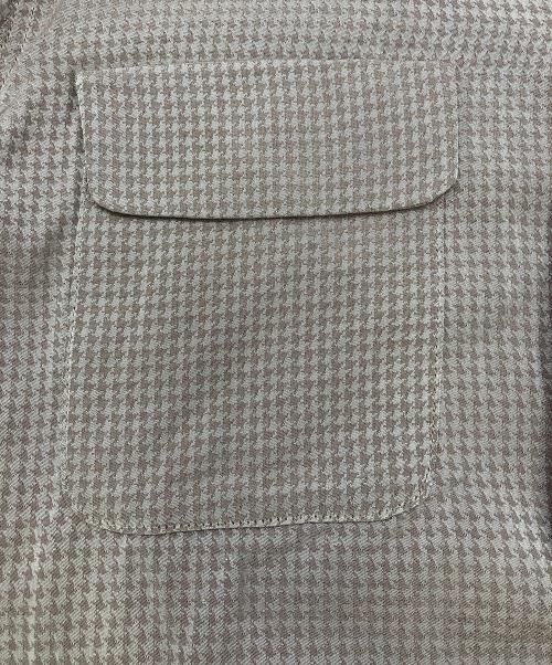 THE GROOVIN HIGH（ザ グルービン ハイ）THE GROOVIN HIGH (ザ グルービン ハイ) 長袖シャツ　千鳥格子 ピンク サイズ:Mの古着・服飾アイテム