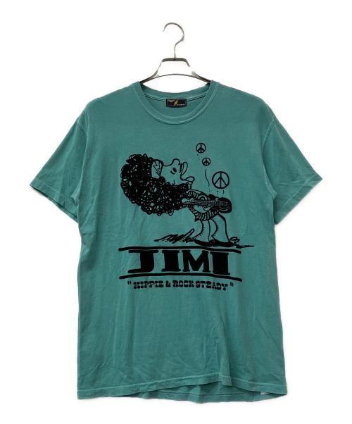 strange trip（ストレンジトリップ）strange trip (ストレンジトリップ) ジミへンドリックス グリーン サイズ:Mの古着・服飾アイテム