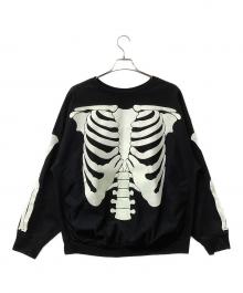 BOWWOW（バウワウ）の古着「スウェット JS(JOURNAL STANDARD)別注 BONE CREW SWEAT」｜ブラック
