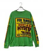 Hysteric Glamourヒステリックグラマー）の古着「長袖Tシャツ　DIZZY&MILKY Long sleeve」｜グリーン