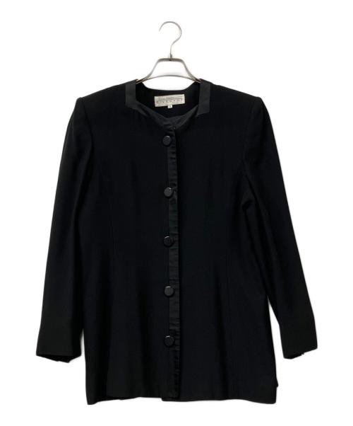 GIVENCHY（ジバンシィ）GIVENCHY (ジバンシィ) ブラックフォーマルセットアップスーツ ブラック サイズ:14号の古着・服飾アイテム