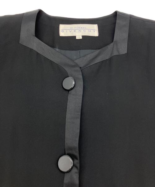 GIVENCHY（ジバンシィ）GIVENCHY (ジバンシィ) ブラックフォーマルセットアップスーツ ブラック サイズ:14号の古着・服飾アイテム