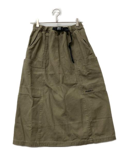 MERRELL（メレル）MERRELL (メレル) スカート カーキ×ブラック サイズ:Mの古着・服飾アイテム