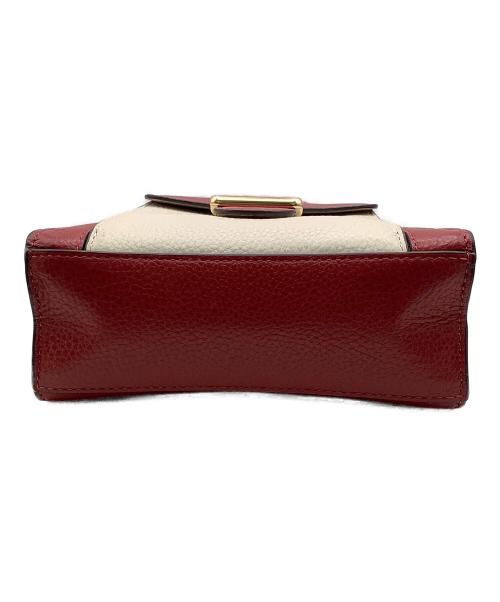 COACH（コーチ）COACH (コーチ) ショルダーバッグMINI　PEPPER　CROSSBODY レッド×ホワイトの古着・服飾アイテム
