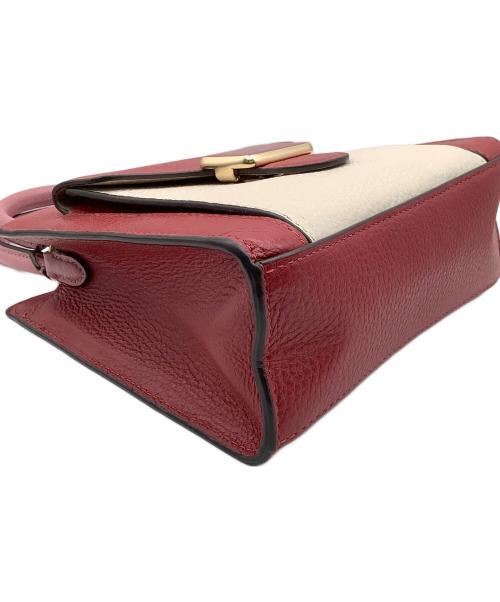 COACH（コーチ）COACH (コーチ) ショルダーバッグMINI　PEPPER　CROSSBODY レッド×ホワイトの古着・服飾アイテム