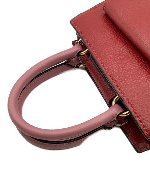COACH（コーチ）COACH (コーチ) ショルダーバッグMINI　PEPPER　CROSSBODY レッド×ホワイトの古着・服飾アイテム