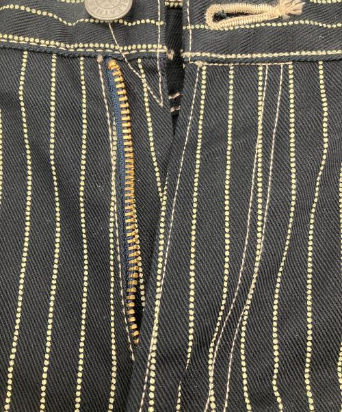 VANSON（バンソン）VANSON (バンソン) ストライプデニムパンツ ブラック サイズ:SIZE86の古着・服飾アイテム