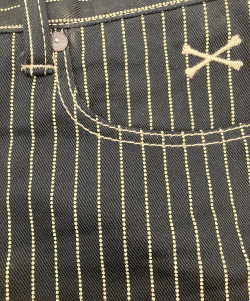 VANSON（バンソン）VANSON (バンソン) ストライプデニムパンツ ブラック サイズ:SIZE86の古着・服飾アイテム