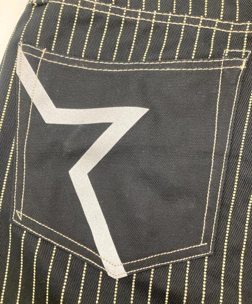 VANSON（バンソン）VANSON (バンソン) ストライプデニムパンツ ブラック サイズ:SIZE86の古着・服飾アイテム