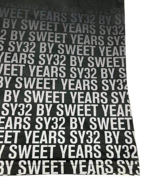 sy32 by sweet years（エスワイサーティトゥバイスィートイヤーズ）sy32 by sweet years (エスワイサーティトゥバイスィートイヤーズ) GRADATION LOGO L/S TEE ブラック サイズ:M 未使用品の古着・服飾アイテム
