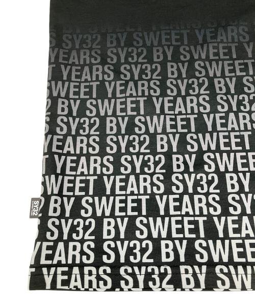 sy32 by sweet years（エスワイサーティトゥバイスィートイヤーズ）sy32 by sweet years (エスワイサーティトゥバイスィートイヤーズ) GRADATION LOGO L/S TEE ブラック サイズ:M 未使用品の古着・服飾アイテム