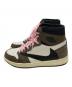 NIKE (ナイキ) Travis Scott (トラヴィススコット) スニーカー AIR JORDAN1 Retro High OG TS SP Sail/Dark Mocha  ブラウン×ホワイト×ブラック サイズ:27：140000円