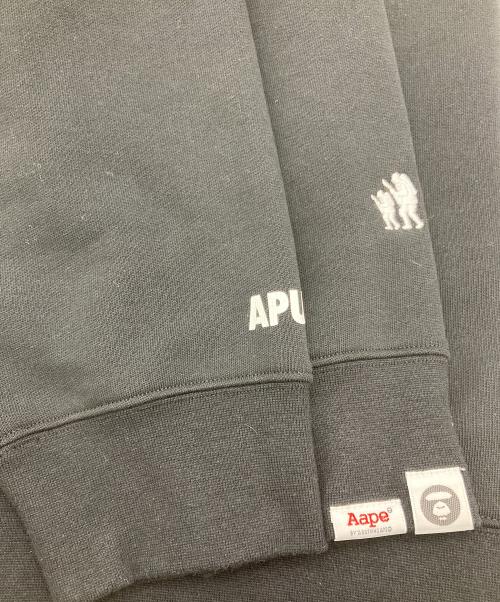 Aape BY A BATHING APE（エーエイプ バイ アベイシングエイプ）Aape BY A BATHING APE (エーエイプ バイ アベイシングエイプ) クルーネックスウェット ブラック サイズ:ＸＸＬの古着・服飾アイテム