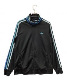 adidas（アディダス）の古着「ジップジャケット トラックジャケット」｜ブラック×ブルー