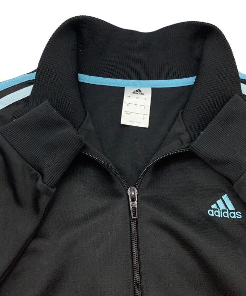 adidas（アディダス）adidas (アディダス) ジップジャケット トラックジャケット ブラック×ブルー サイズ:OTの古着・服飾アイテム
