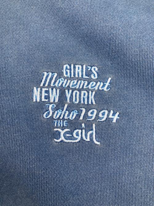 X-GIRL（エックスガール）X-GIRL (エックスガール) ジップパーカー ブルー サイズ:Mの古着・服飾アイテム