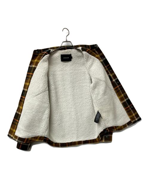 COACH（コーチ）COACH (コーチ) ボアジャケット シェルパラインドシャツジャケット ブラウン×イエロー サイズ:Sの古着・服飾アイテム