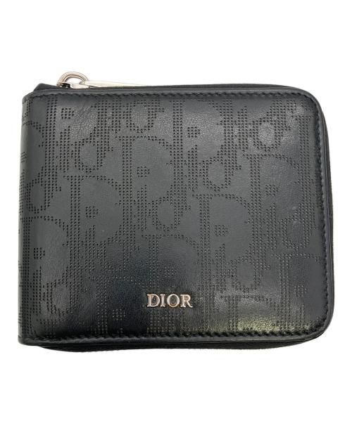 Dior（ディオール）Dior (ディオール) 2つ折り財布 オブリークギャラクシー ブラックの古着・服飾アイテム