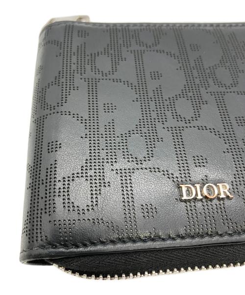 Dior（ディオール）Dior (ディオール) 2つ折り財布 オブリークギャラクシー ブラックの古着・服飾アイテム