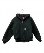 CarHarttカーハート）の古着「ジップパーカー　MADE IN USA」｜ブラック