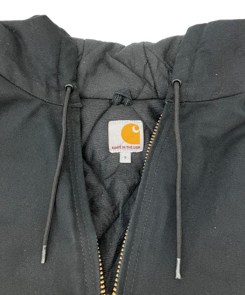CarHartt（カーハート）CarHartt (カーハート) ジップパーカー　MADE IN USA ブラック サイズ:Sの古着・服飾アイテム