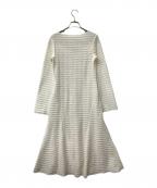 HER LIP TOハーリップトゥ）の古着「長袖ワンピース Mermaid Jacquard Dress」｜ホワイト