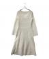 HER LIP TO (ハーリップトゥ) 長袖ワンピース Mermaid Jacquard Dress ホワイト サイズ:S：9000円