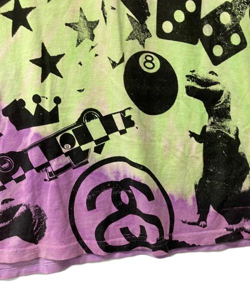 stussy（ステューシー）stussy (ステューシー) Tシャツ タイダイ パープル サイズ:largeの古着・服飾アイテム