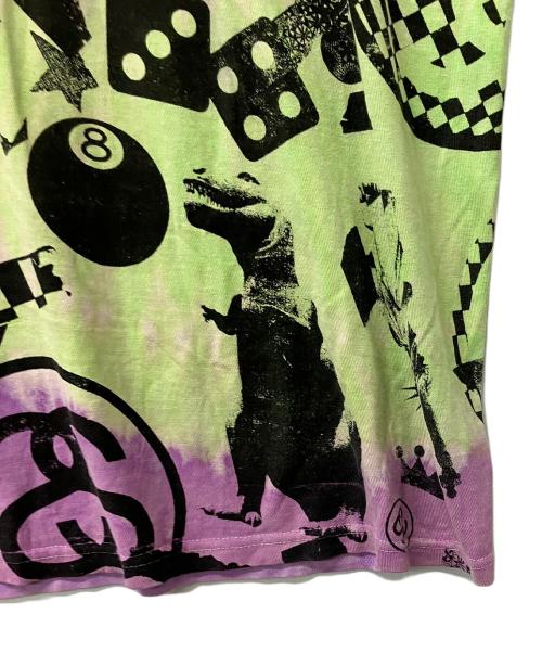 stussy（ステューシー）stussy (ステューシー) Tシャツ タイダイ パープル サイズ:largeの古着・服飾アイテム