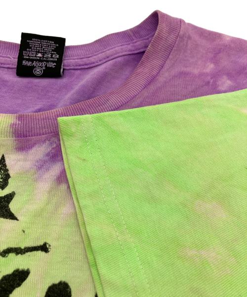 stussy（ステューシー）stussy (ステューシー) Tシャツ タイダイ パープル サイズ:largeの古着・服飾アイテム