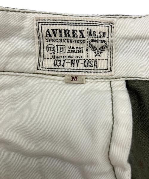 AVIREX（アヴィレックス）AVIREX (アヴィレックス) チノパン　ペイント グリーン サイズ:Lの古着・服飾アイテム