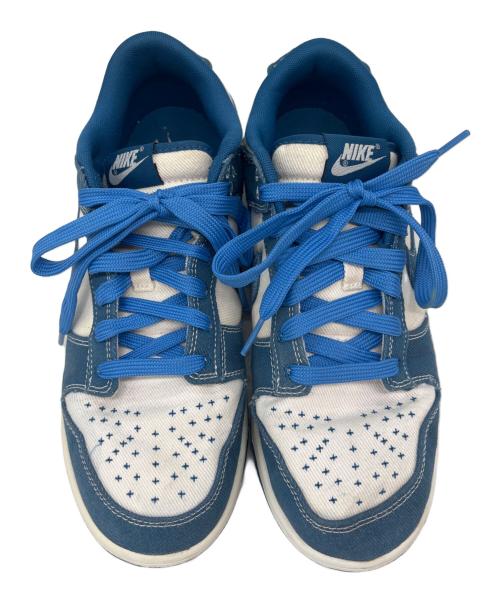 NIKE（ナイキ）NIKE (ナイキ) NIKE  DUNK LOW RETRO SE  ローカットスニーカー ブルー×ホワイト サイズ:28の古着・服飾アイテム