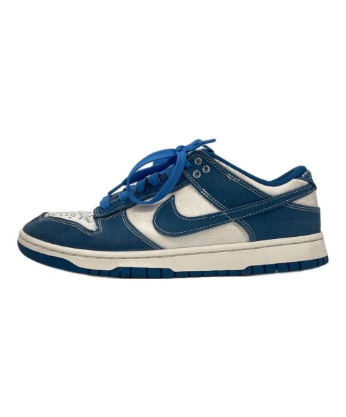 NIKE（ナイキ）NIKE (ナイキ) NIKE  DUNK LOW RETRO SE  ローカットスニーカー ブルー×ホワイト サイズ:28の古着・服飾アイテム