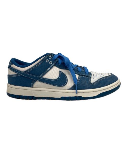 NIKE（ナイキ）NIKE (ナイキ) NIKE  DUNK LOW RETRO SE  ローカットスニーカー ブルー×ホワイト サイズ:28の古着・服飾アイテム