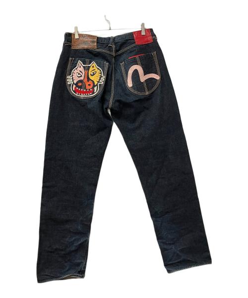 EVISU（エヴィス）EVISU (エヴィス) デニムパンツ 0015 インディゴ サイズ:36×34の古着・服飾アイテム