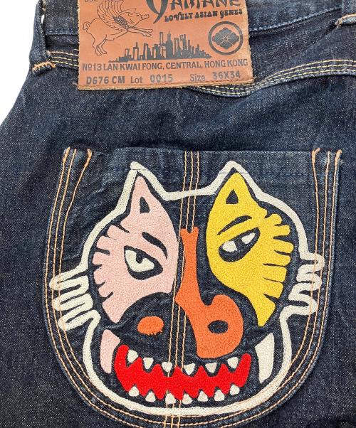 EVISU（エヴィス）EVISU (エヴィス) デニムパンツ 0015 インディゴ サイズ:36×34の古着・服飾アイテム