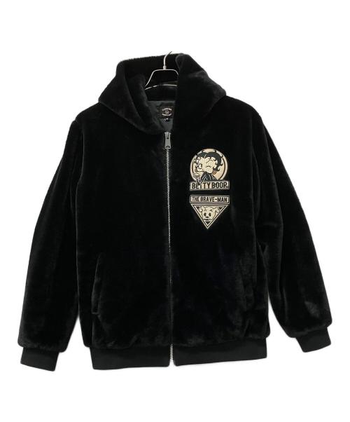 THE BRAVE MAN（ブレイブマン）THE BRAVE MAN (ブレイブマン) BETTY BOOP (ベティー・ブープ) ジャケット ブラック サイズ:Mの古着・服飾アイテム