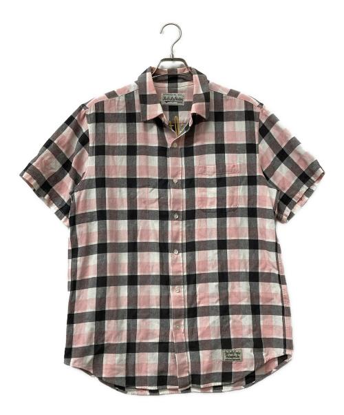 WACKO MARIA（ワコマリア）WACKO MARIA (ワコマリア) 半袖シャツ 柄　チェック ホワイト×ピンク サイズ:XLの古着・服飾アイテム