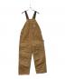 CarHartt（カーハート）の古着「オーバーオール ダブルニー」｜カーキ×ブラウン